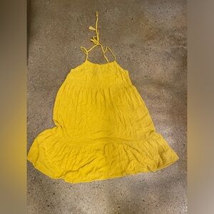 Yellow beachy mini dress
